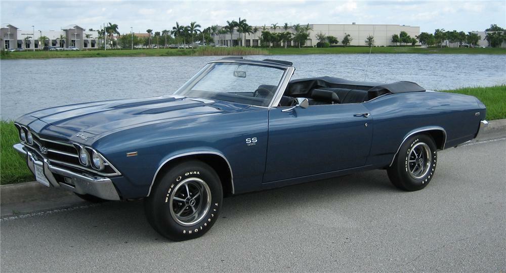 1969 CHEVROLET CHEVELLE L89 CONVERTIBLE - Front 3/4 - 43511