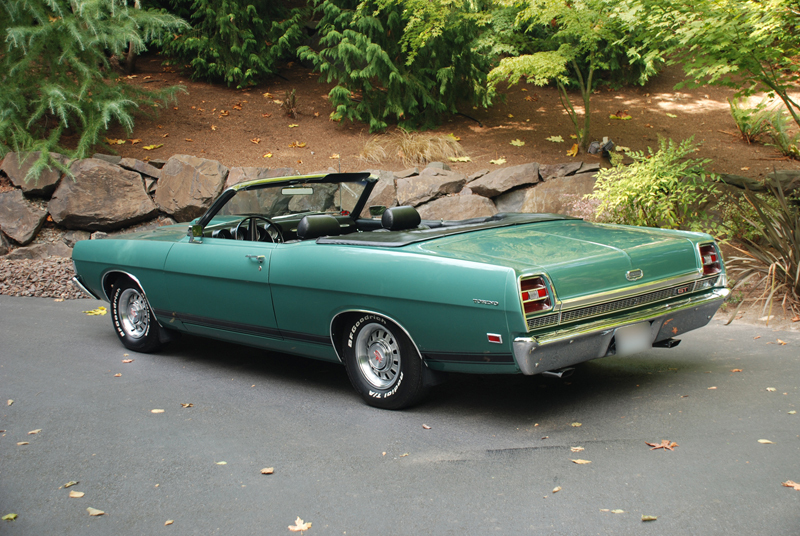 1969 FORD TORINO GT CONVERTIBLE - Rear 3/4 - 43660