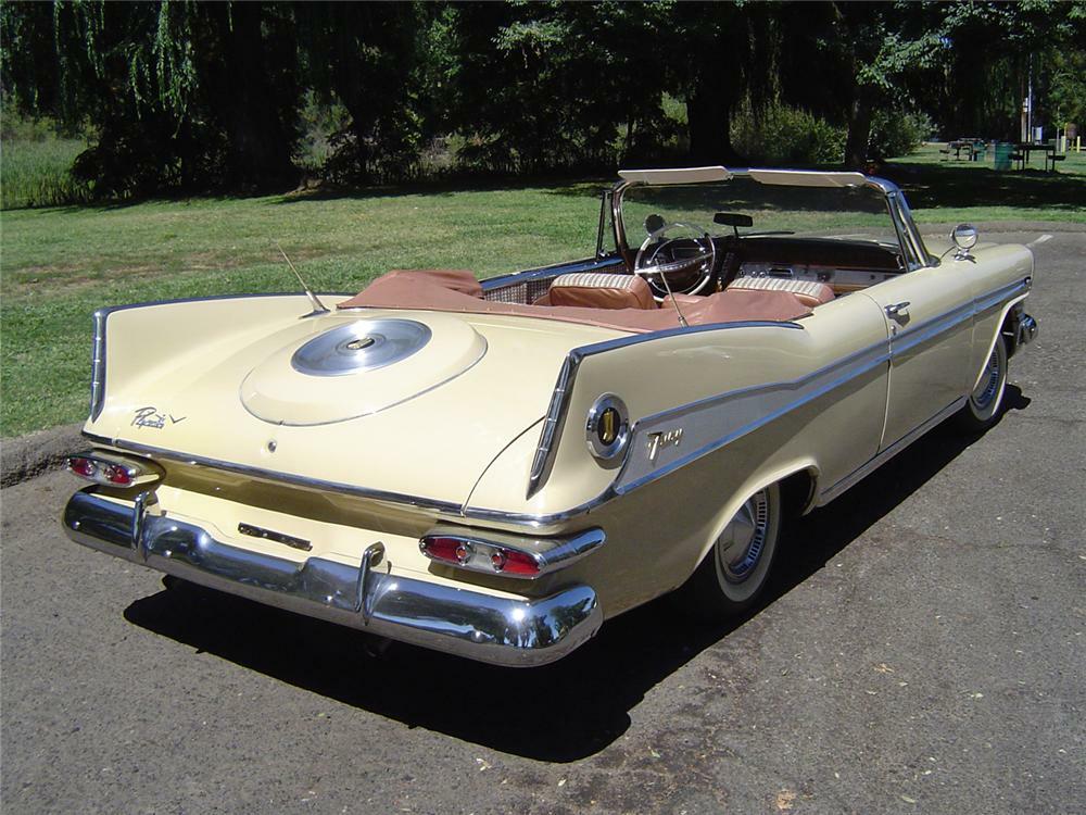 1959 PLYMOUTH SPORT FURY CONVERTIBLE - Rear 3/4 - 43745