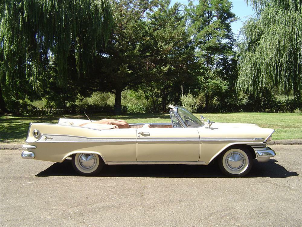 1959 PLYMOUTH SPORT FURY CONVERTIBLE - Side Profile - 43745