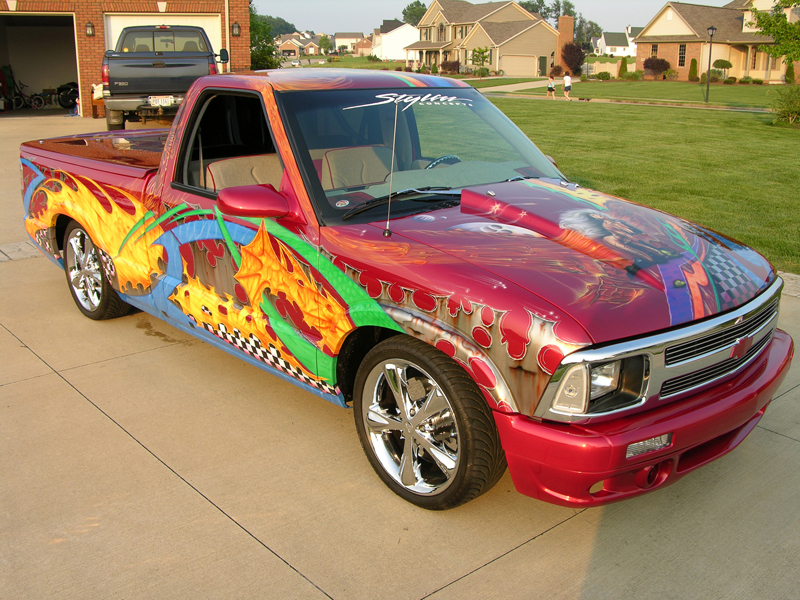 1995 CHEVROLET S-10 CUSTOM PICKUP - Front 3/4 - 44382