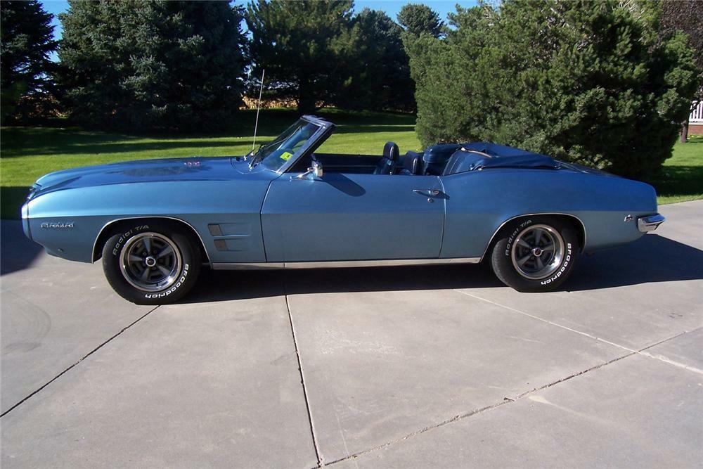 1969 PONTIAC FIREBIRD 350 CONVERTIBLE - Side Profile - 44546