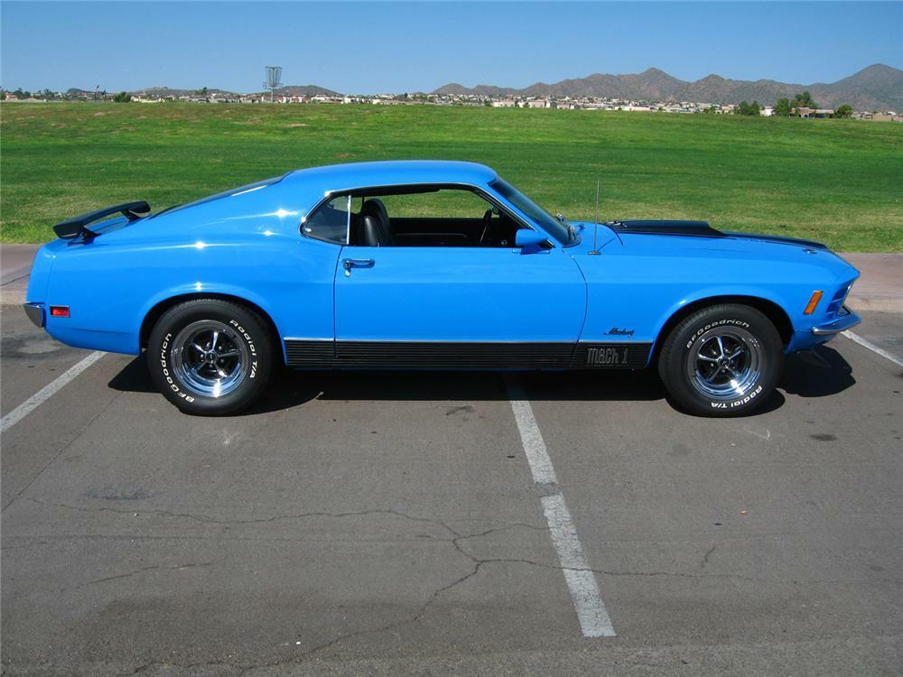 1970 FORD MUSTANG MACH 1 FASTBACK - Side Profile - 44692
