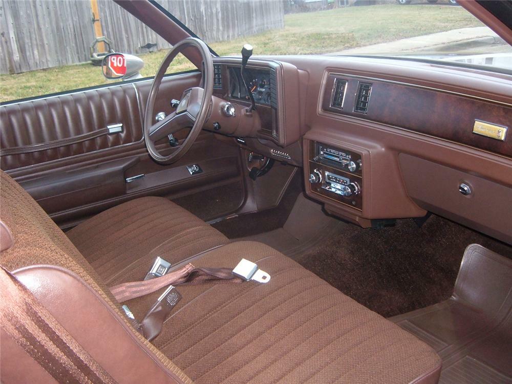 1983 CHEVROLET MONTE CARLO SPORT COUPE - Interior - 48919