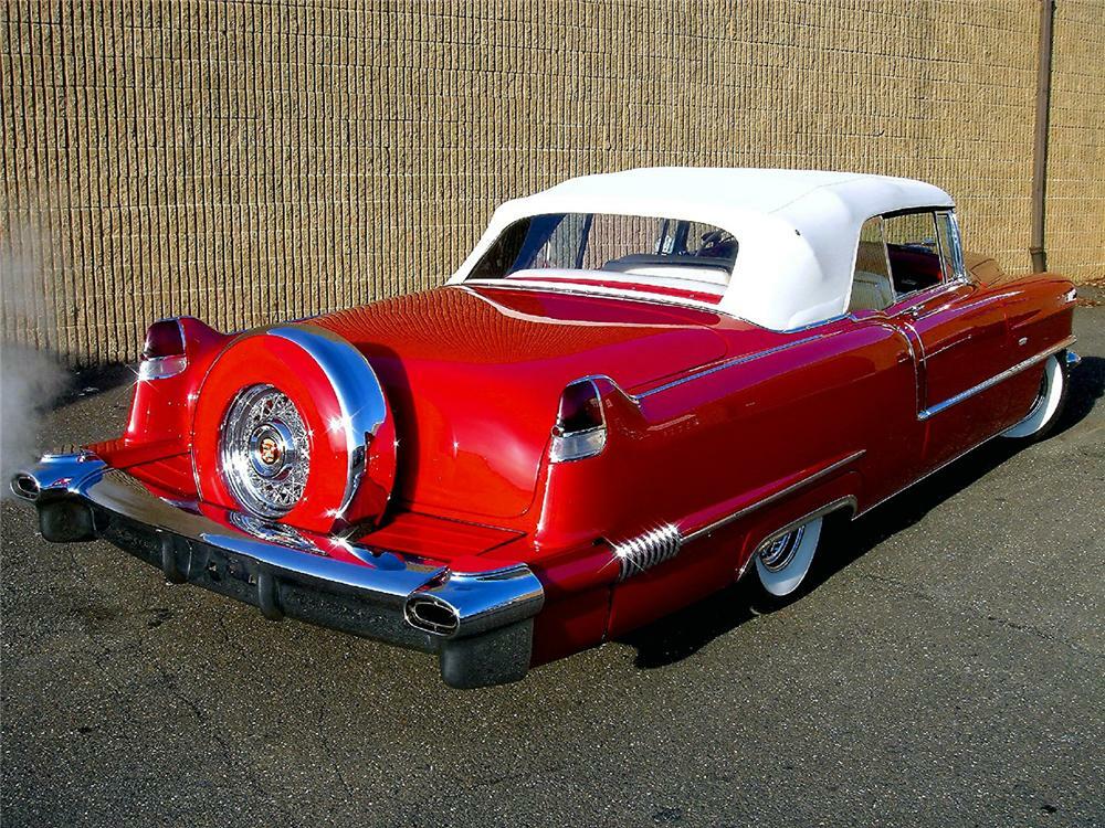 1956 CADILLAC SERIES 62 CONVERTIBLE - Rear 3/4 - 48948