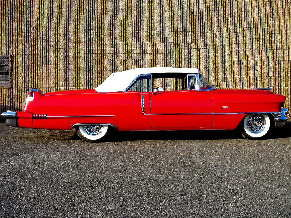 1956 CADILLAC SERIES 62 CONVERTIBLE - Side Profile - 48948