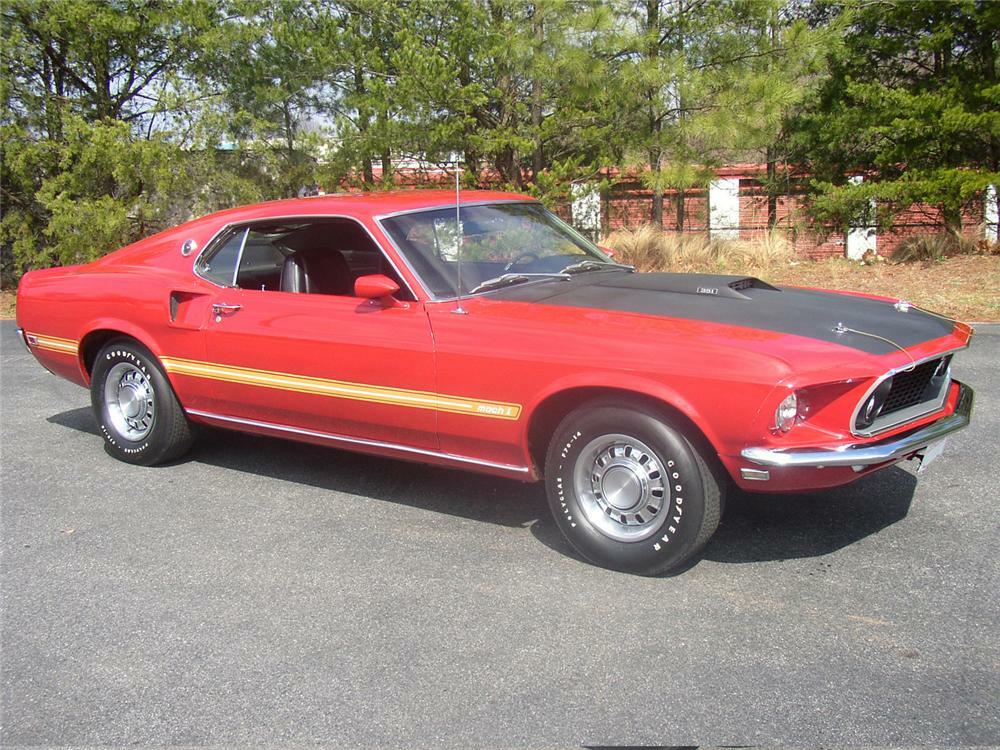 1969 FORD MUSTANG MACH 1 FASTBACK - Side Profile - 49553