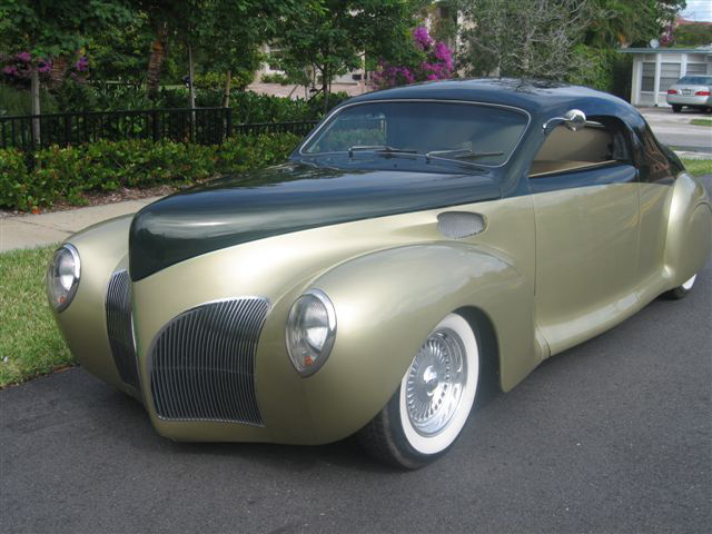 1941 LINCOLN ZEPHYR 2 DOOR BUSINESS COUPE STREET ROD - Front 3/4 - 49696