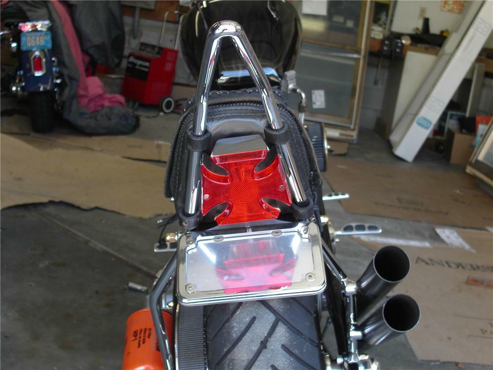 2002 GASOLINE ALLEY CUSTOM S&S SHOVELHEAD INDIAN LARRY MOTORCYCLE - Rear 3/4 - 49767