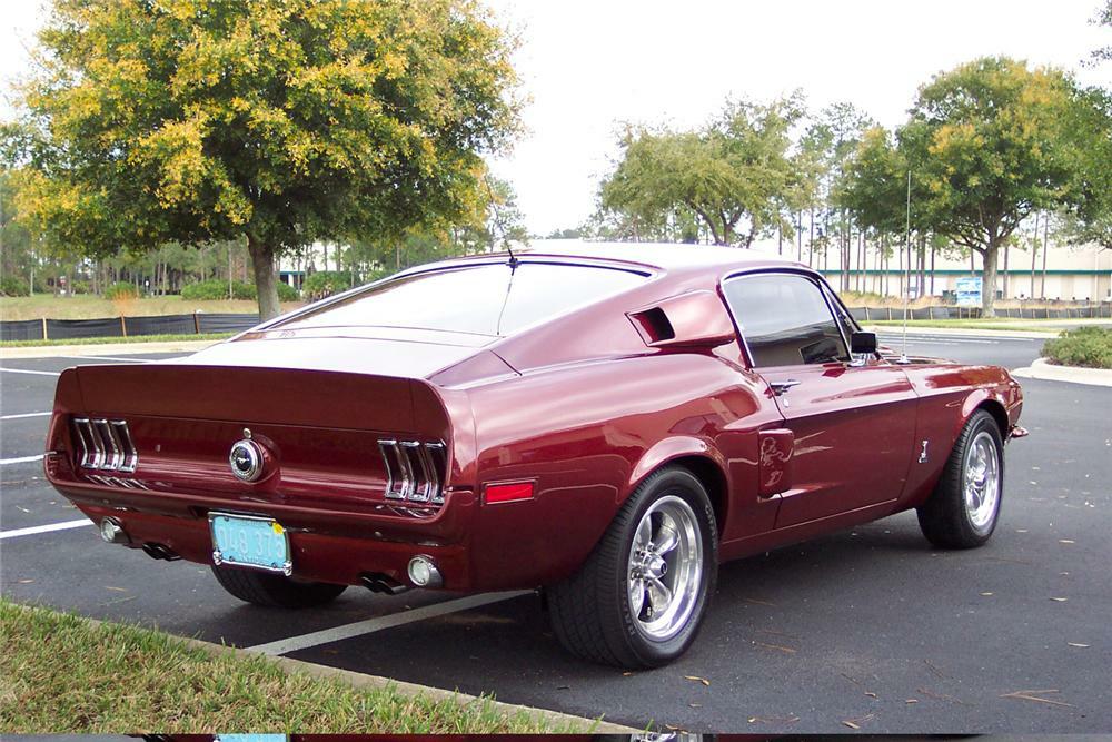 1968 FORD MUSTANG FASTBACK - Rear 3/4 - 49781