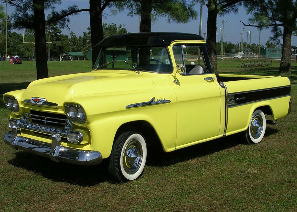 1958 CHEVROLET CAMEO PICKUP - Front 3/4 - 60927