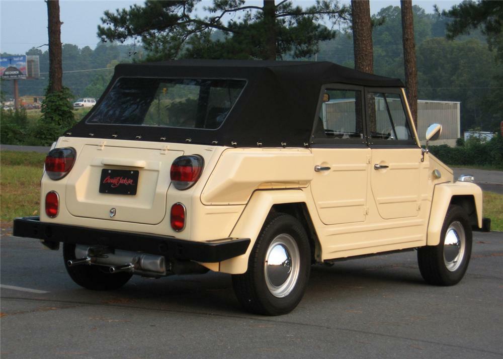 1974 VOLKSWAGEN THING 4 DOOR CONVERTIBLE - Rear 3/4 - 61198