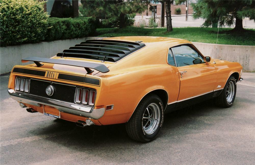 1970 FORD MUSTANG MACH 1 FASTBACK - Rear 3/4 - 61317