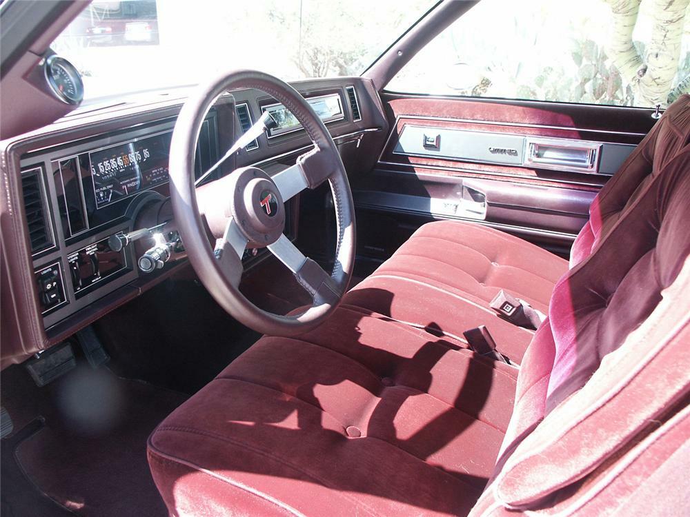 1987 BUICK REGAL LIMITED 2 DOOR COUPE - Interior - 61576