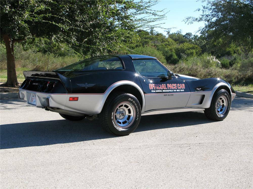1978 CHEVROLET CORVETTE INDY PACE CAR COUPE - Rear 3/4 - 61825