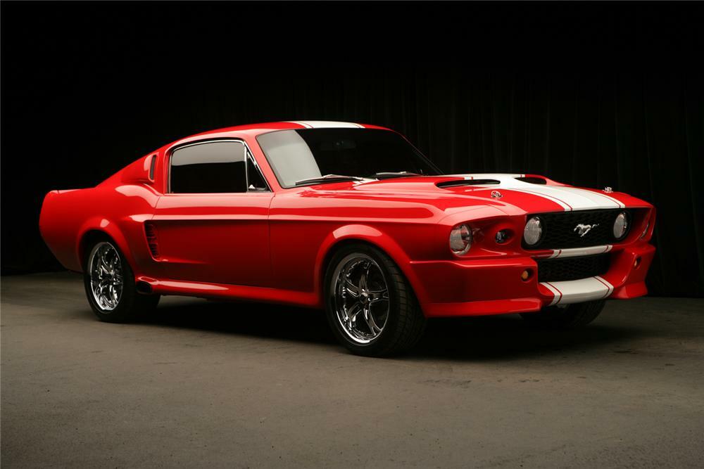 1967 FORD MUSTANG CUSTOM FASTBACK "PIT VIPER #04" - Front 3/4 - 61880