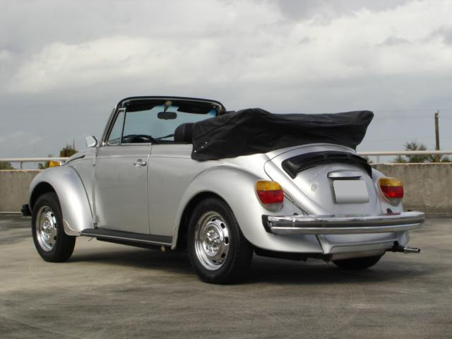 1979 Volkswagen Super Beetle Convertible 1979 Volkswagen Super Beetle Convertible Rear 3 4 63981