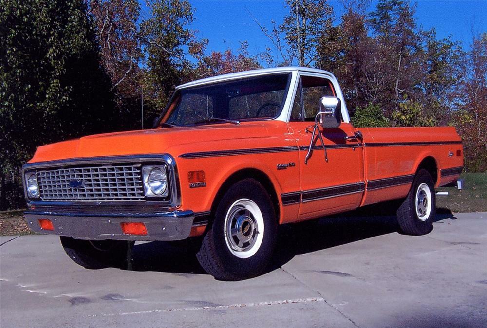 1971 CHEVROLET C-20 LONGHORN PICKUP - Front 3/4 - 64078
