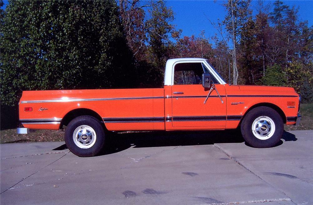 1971 CHEVROLET C-20 LONGHORN PICKUP - Side Profile - 64078