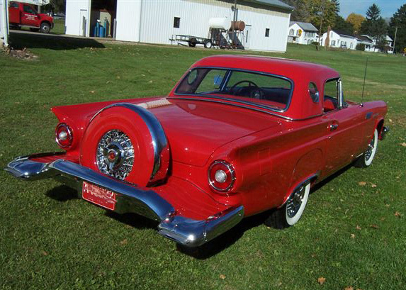 1957 FORD THUNDERBIRD CONVERTIBLE - Rear 3/4 - 64276
