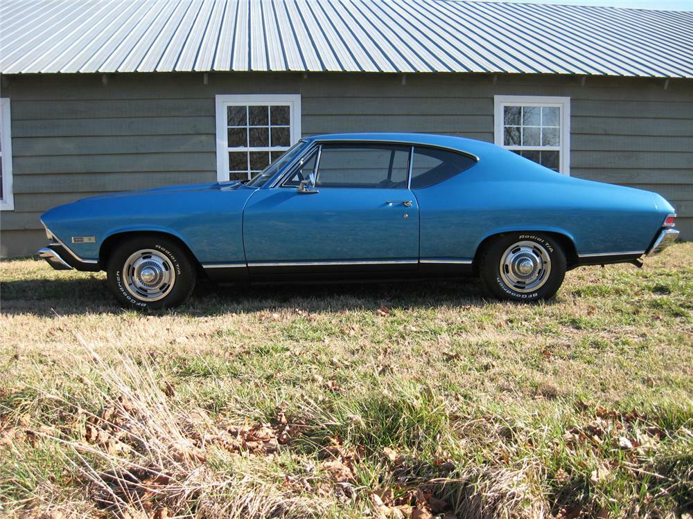 1968 CHEVROLET CHEVELLE SS 396 2 DOOR HARDTOP - Side Profile - 64317
