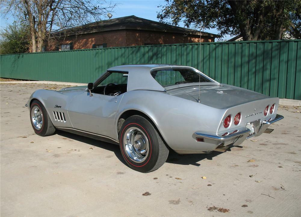 1969 CHEVROLET CORVETTE CONVERTIBLE - Rear 3/4 - 64374