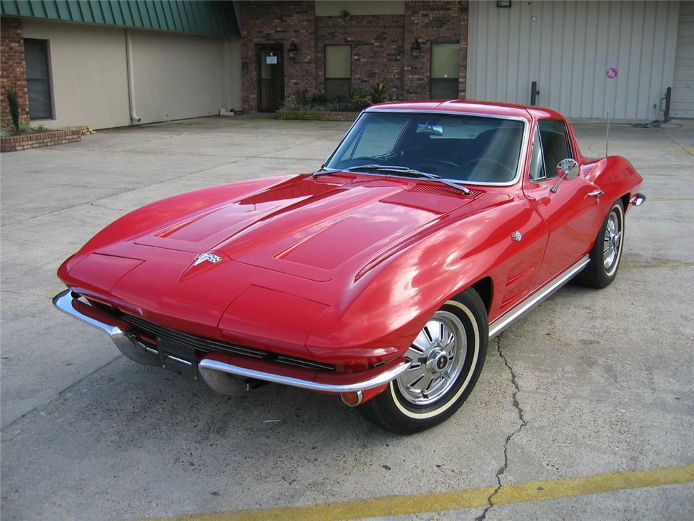 Ref. #35922 3 shots 1964 Chevrolet Corvette Sport Coupe Factory Photo 