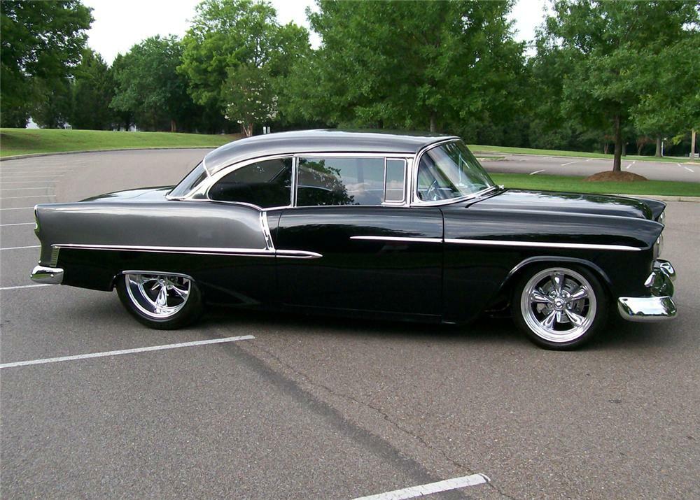 1955 CHEVROLET BEL AIR CUSTOM 2 DOOR HARDTOP - Side Profile - 65810