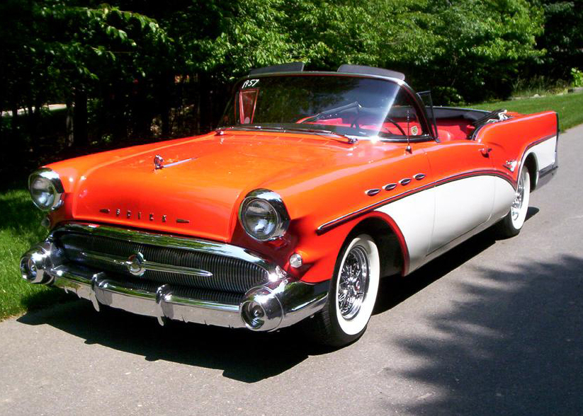 1957 Buick Century Series 60 Convertible 65956 Front 3 4 Web Jpg