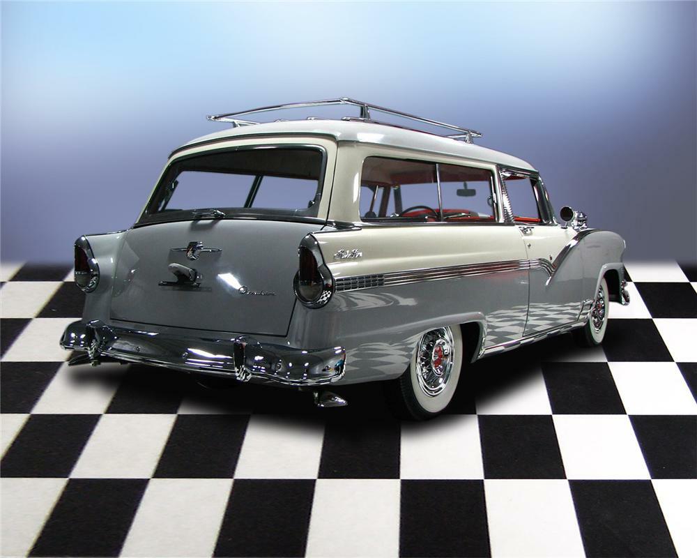 1956 FORD PARKLANE 2 DOOR STATION WAGON - Rear 3/4 - 66051