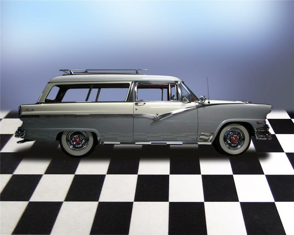 1956 FORD PARKLANE 2 DOOR STATION WAGON - Side Profile - 66051