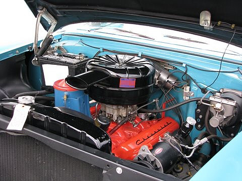 1955 CHEVROLET BEL AIR CONVERTIBLE - Engine - 66052