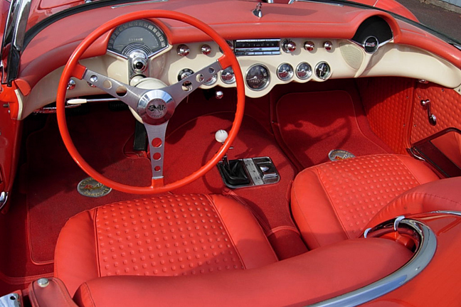 1957 CHEVROLET CORVETTE CONVERTIBLE - Interior - 66132