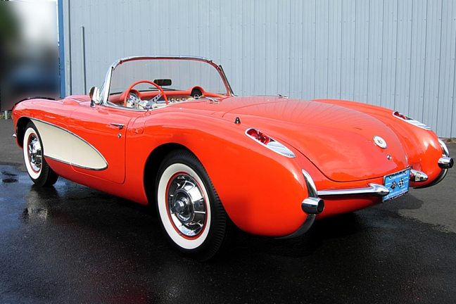 1957 CHEVROLET CORVETTE CONVERTIBLE - Rear 3/4 - 66132