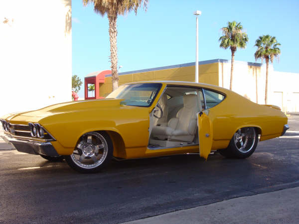 1969 CHEVROLET CHEVELLE SS CUSTOM 2 DOOR HARDTOP - Side Profile - 66284