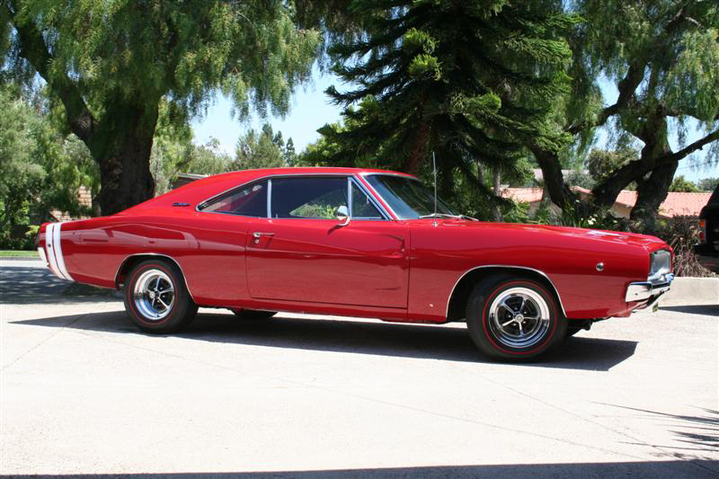 1968 DODGE CHARGER R/T 2 DOOR COUPE - Side Profile - 66337