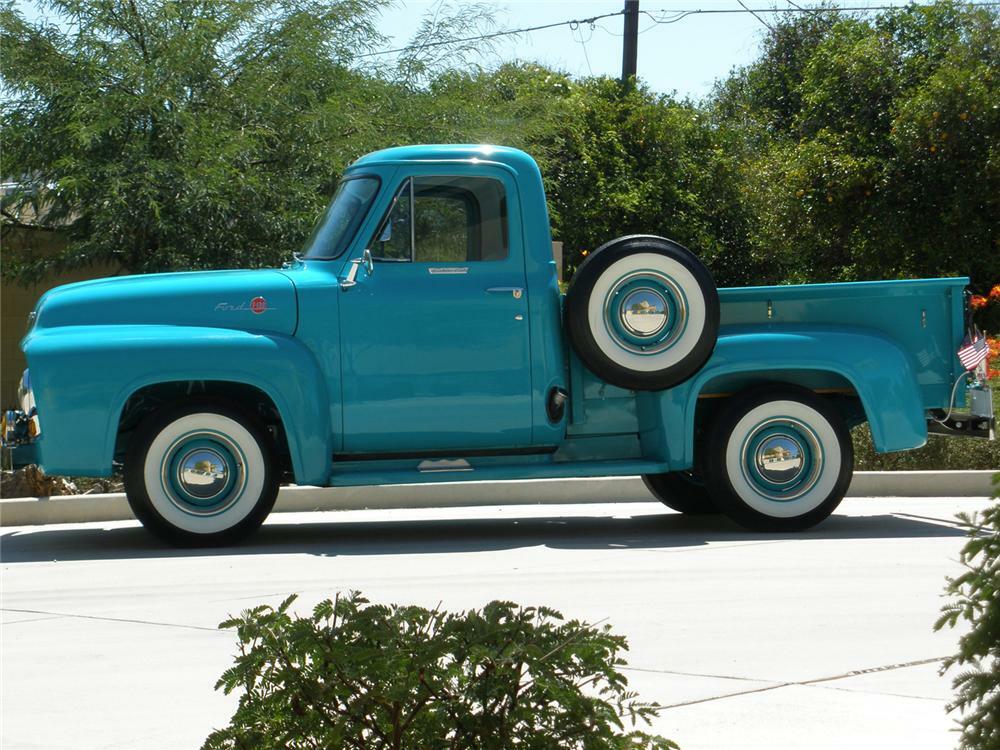 1955 FORD F-100 PICKUP - Side Profile - 66361