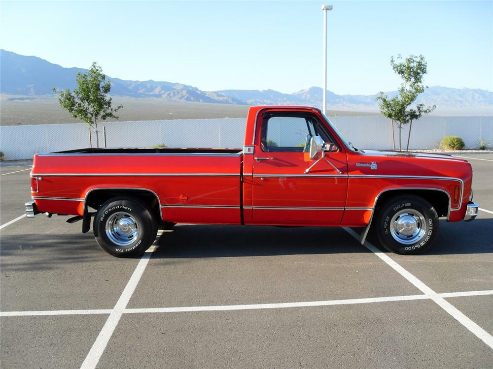 1978 CHEVROLET C-10 CUSTOM PICKUP - Side Profile - 66371