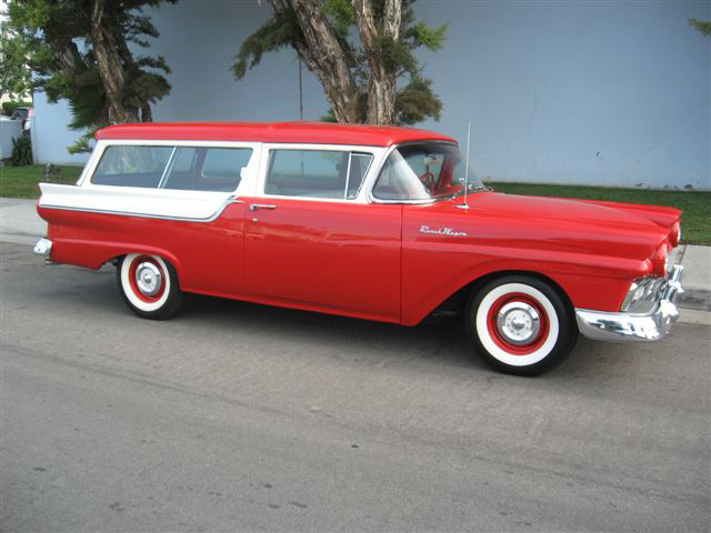 1957 FORD RANCH WAGON 2 DOOR STATION WAGON - Side Profile - 70744