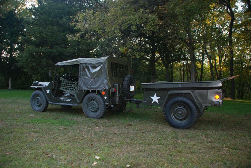 1965 JEEP M151 MILITARY 4X4 UTILITY VEHICLE - Rear 3/4 - 70867