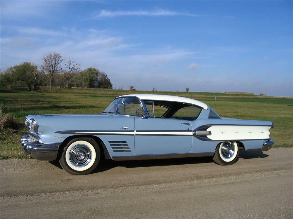 1958 PONTIAC BONNEVILLE 2 DOOR HARDTOP - Side Profile - 70969