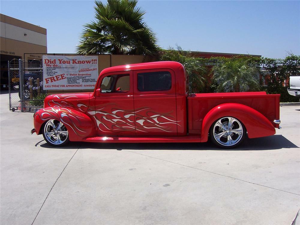 1940 FORD CUSTOM PICKUP - Side Profile - 71090