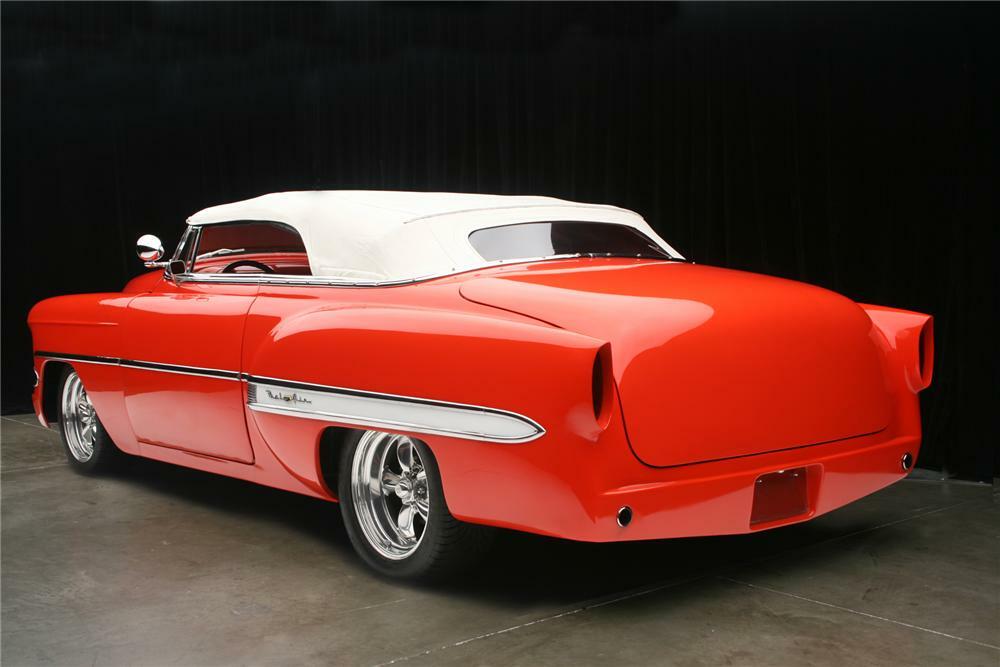 1954 CHEVROLET BEL AIR CUSTOM CONVERTIBLE - Rear 3/4 - 71133