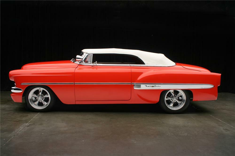 1954 CHEVROLET BEL AIR CUSTOM CONVERTIBLE - Side Profile - 71133