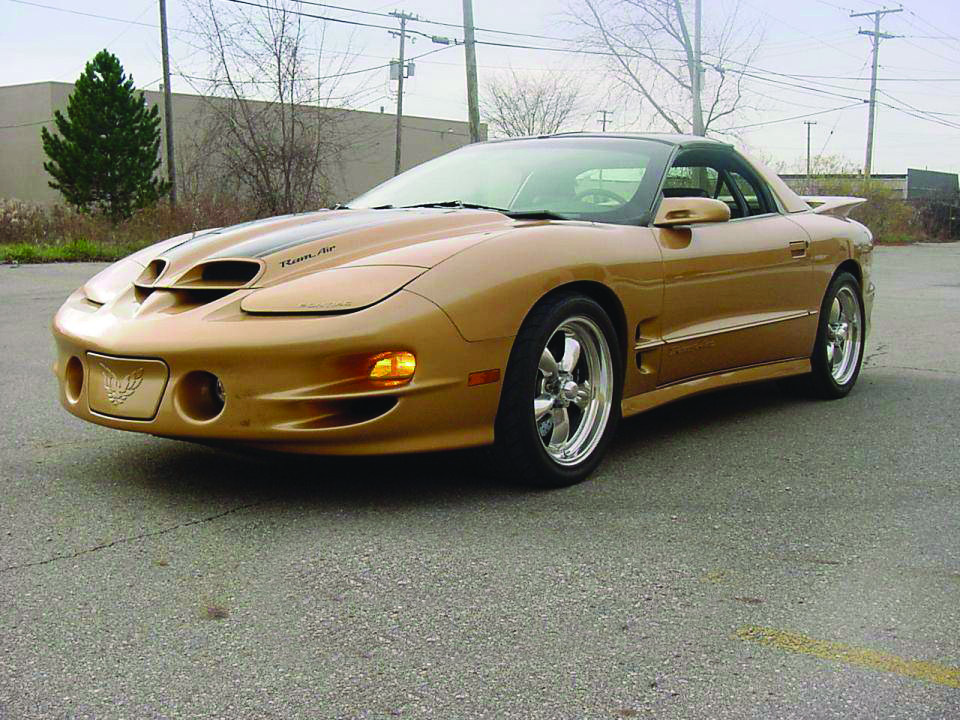 Golden Pontiac Firebird