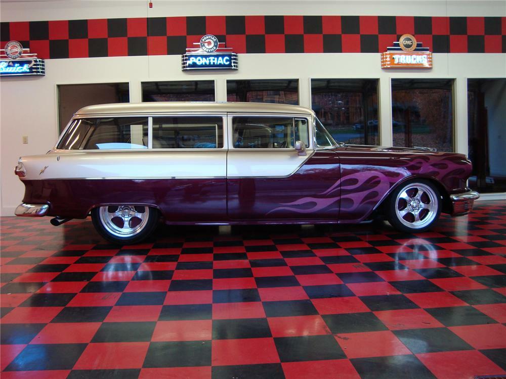 1955 PONTIAC CHIEFTAIN CUSTOM 2 DOOR STATION WAGON - Side Profile - 71743
