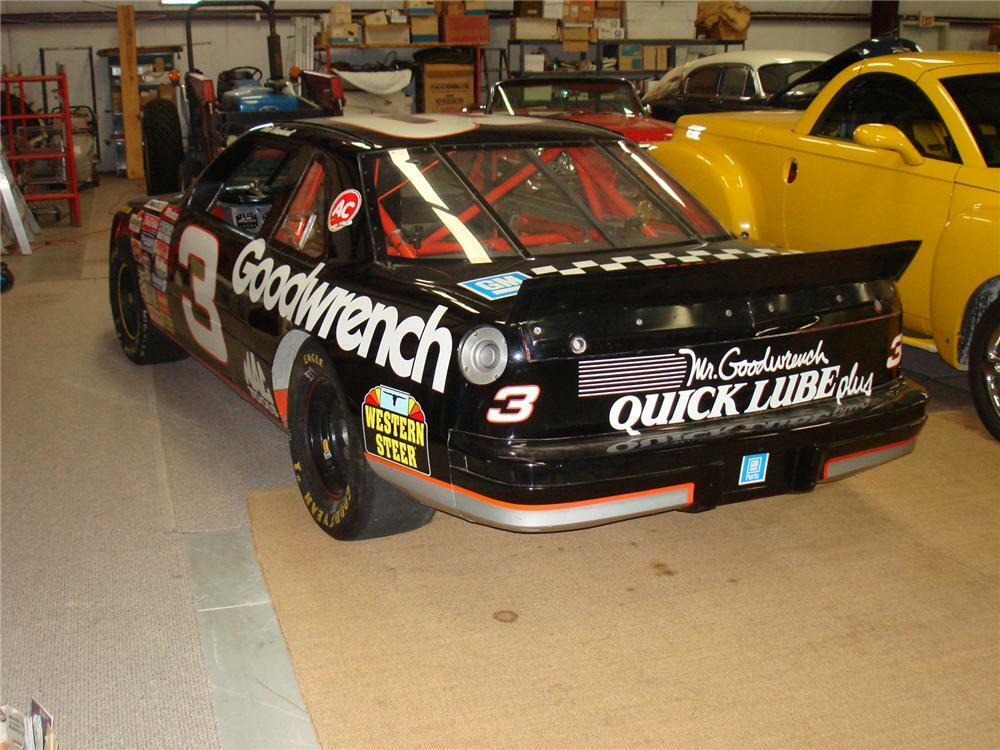 1989 CHEVROLET LUMINA DALE EARNHARDT SR #3 RACE CAR - Rear 3/4 - 71750