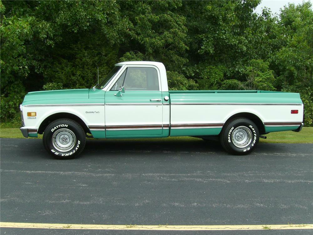 1971 CHEVROLET C-10 CUSTOM PICKUP - Front 3/4 - 71757