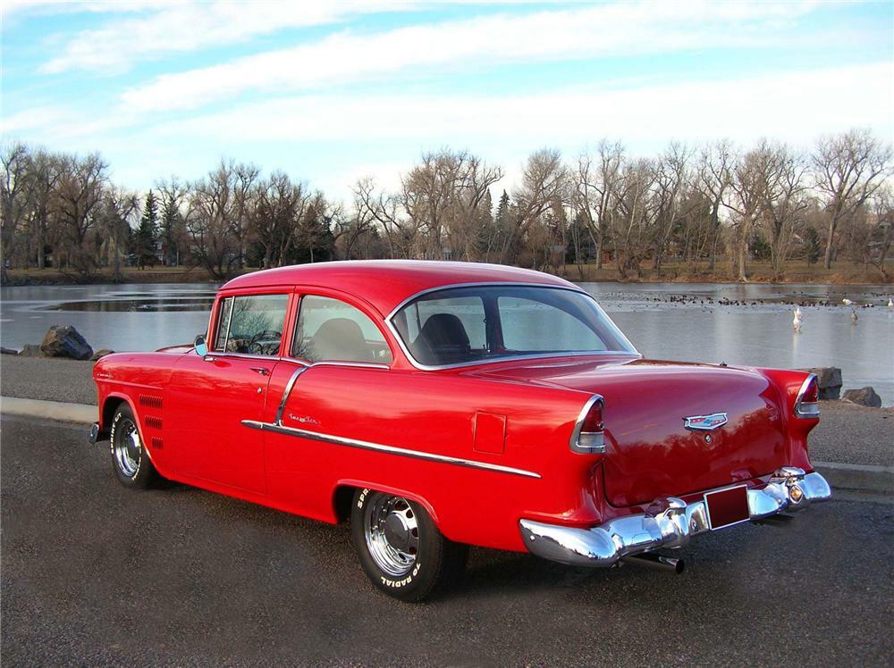 1955 CHEVROLET 210 2 DOOR SEDAN - Rear 3/4 - 71924