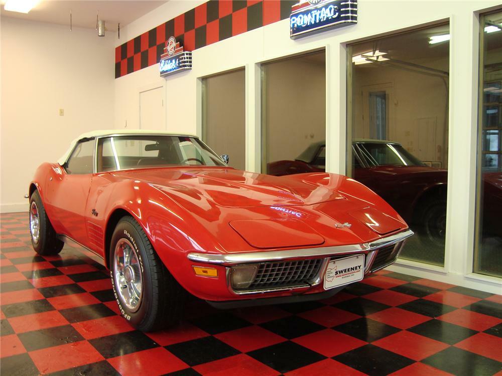 1971 CHEVROLET CORVETTE CONVERTIBLE - Front 3/4 - 75333